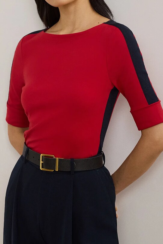 Lauren Ralph Lauren tricou din bumbac rosu 200957589