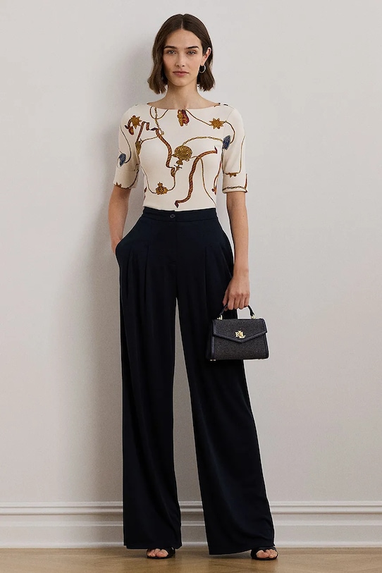 Ruházat Lauren Ralph Lauren pamut póló 200957614 fehér