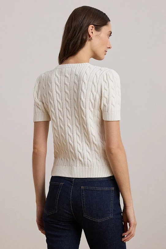 Lauren Ralph Lauren t-shirt bawełniany 200961681 biały SS25