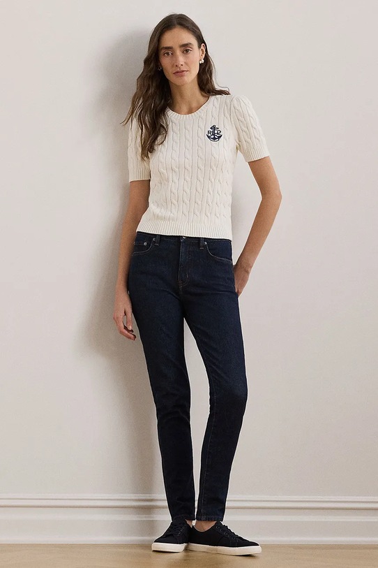 Odzież Lauren Ralph Lauren t-shirt bawełniany 200961681 biały