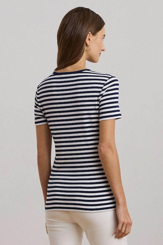 Lauren Ralph Lauren pamut póló 200957662 sötétkék SS25