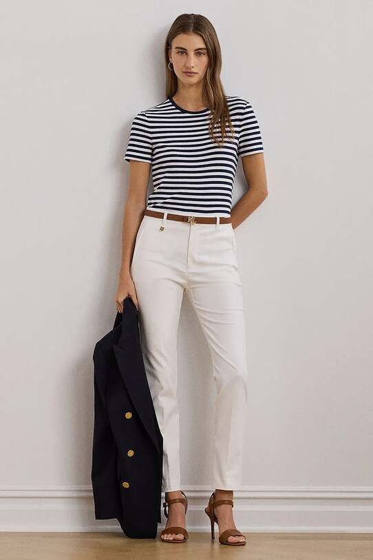 Ruházat Lauren Ralph Lauren pamut póló 200957662 sötétkék