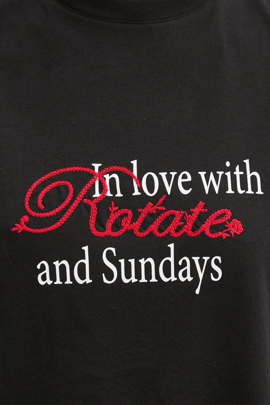 Rotate tricou din bumbac 113421100 negru