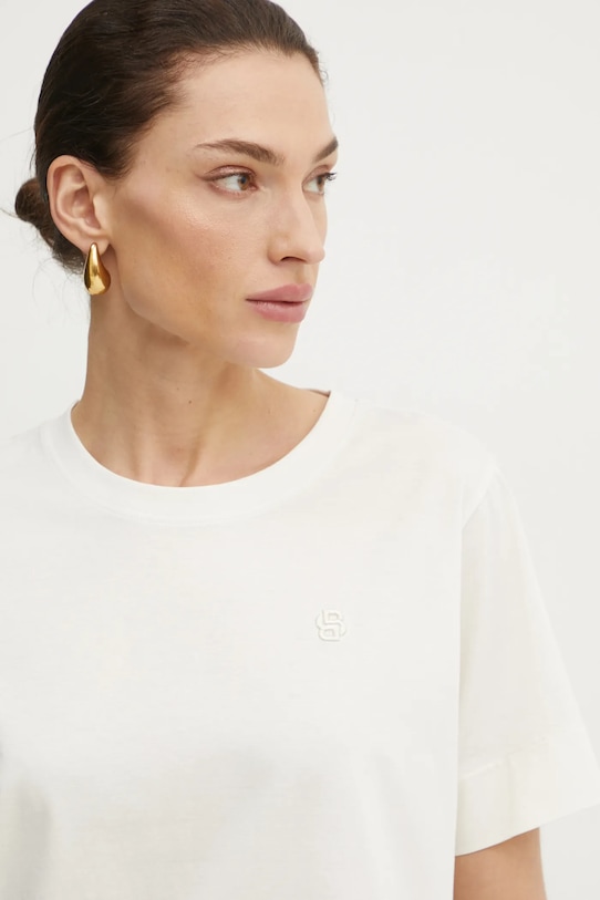 BOSS t-shirt beżowy 50532092