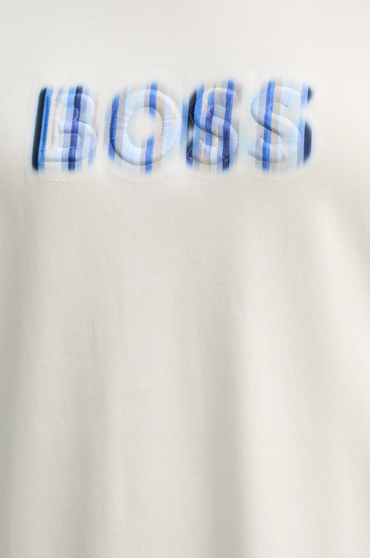 Бавовняна футболка BOSS 50532093 бежевий