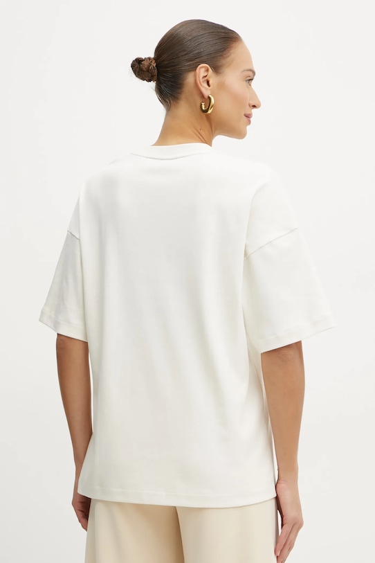 Одежда Хлопковая футболка BOSS 50532093 бежевый