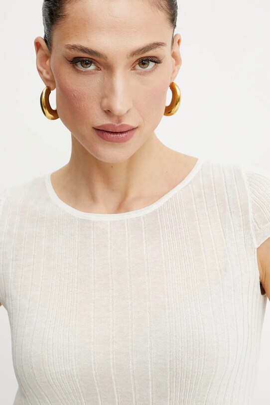 Pinko t-shirt beżowy 104773.A1ND