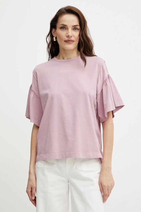 Pinko t-shirt pozostałe różowy 104965.A2HX