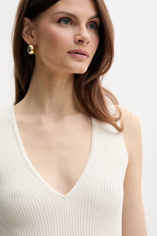 Îmbrăcăminte Pinko top de mătase 104808.A1KW bej