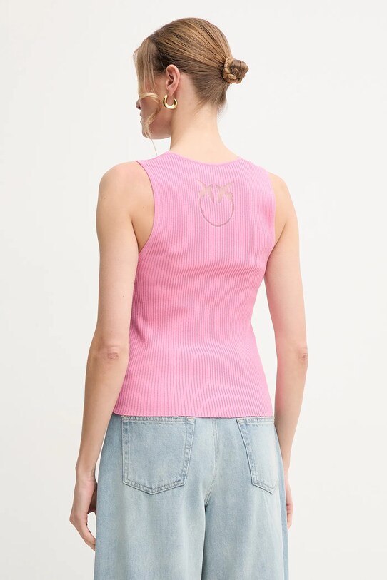 Odzież Pinko top jedwabny 104808.A1KW różowy
