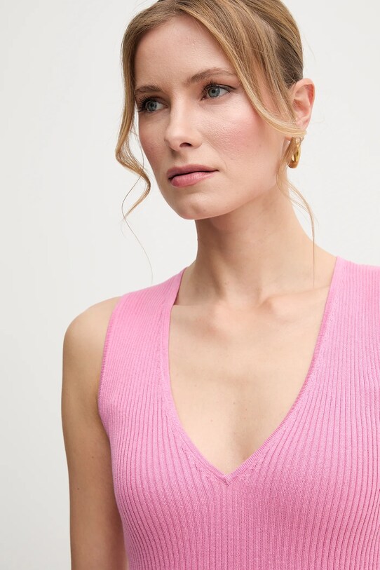 Pinko top jedwabny różowy 104808.A1KW