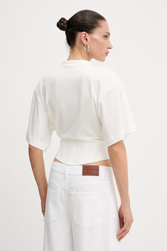 Îmbrăcăminte Pinko tricou din bumbac 104948.A2HZ alb