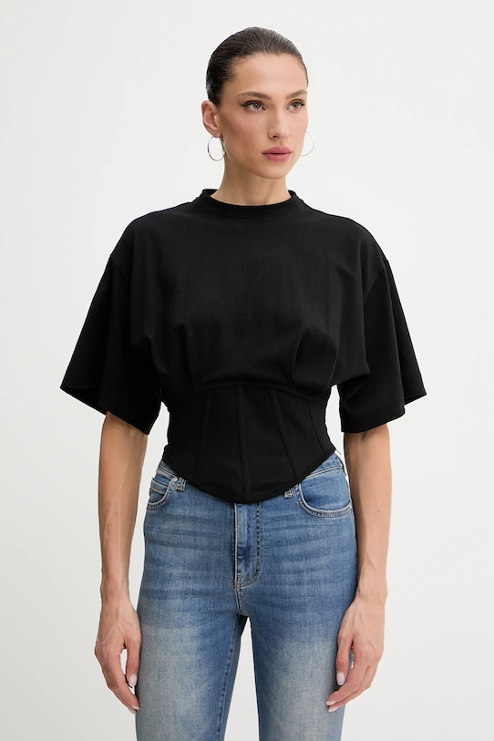 Бавовняна футболка Pinko бавовна чорний 104948.A2HZ