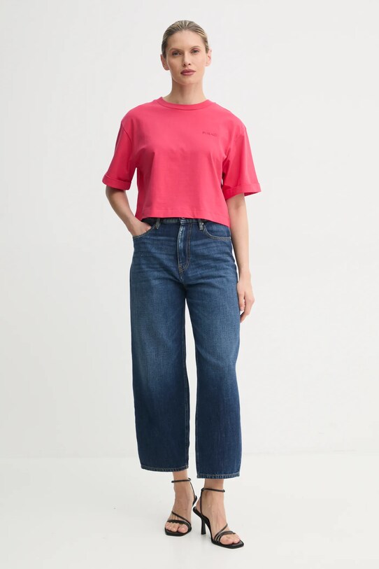 Бавовняна футболка Pinko 104882.A2HN червоний SS25