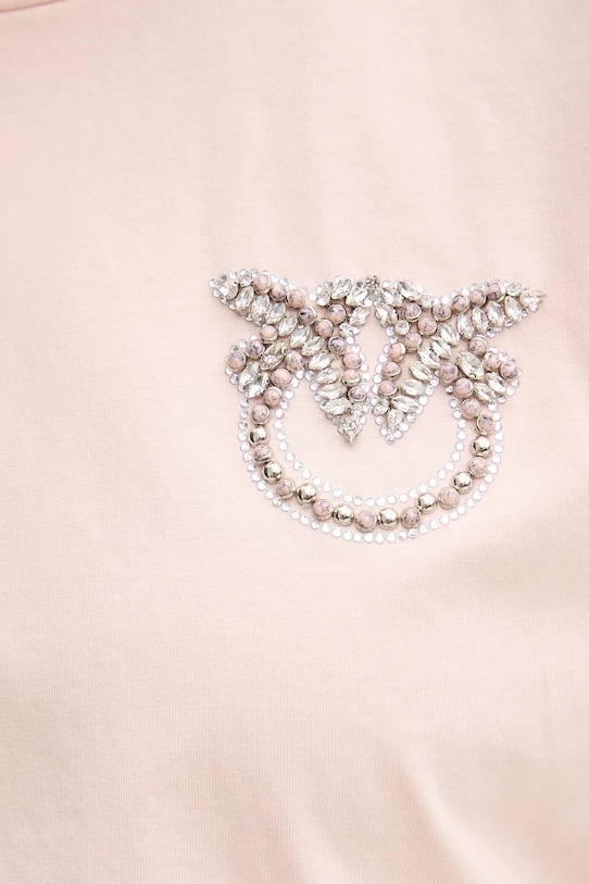 Bombažna kratka majica Pinko 103320.A2G7 roza