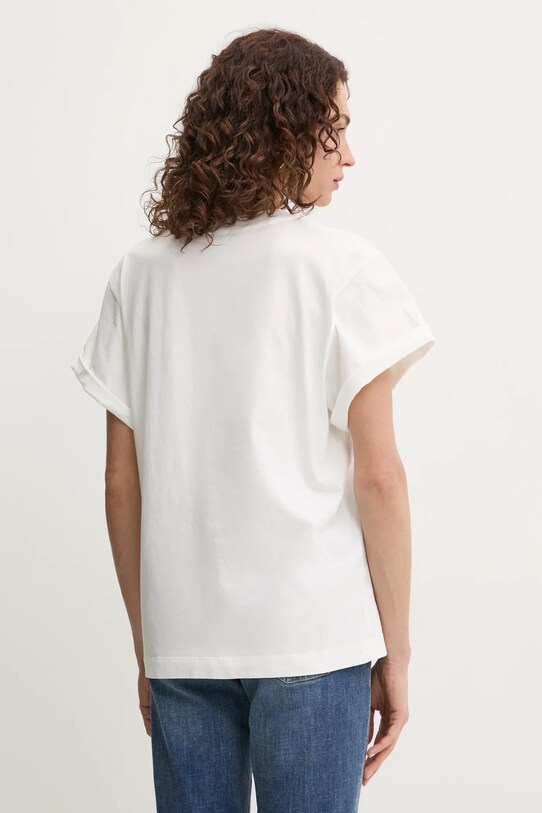 Odzież Pinko t-shirt bawełniany 104605.A2D1 biały