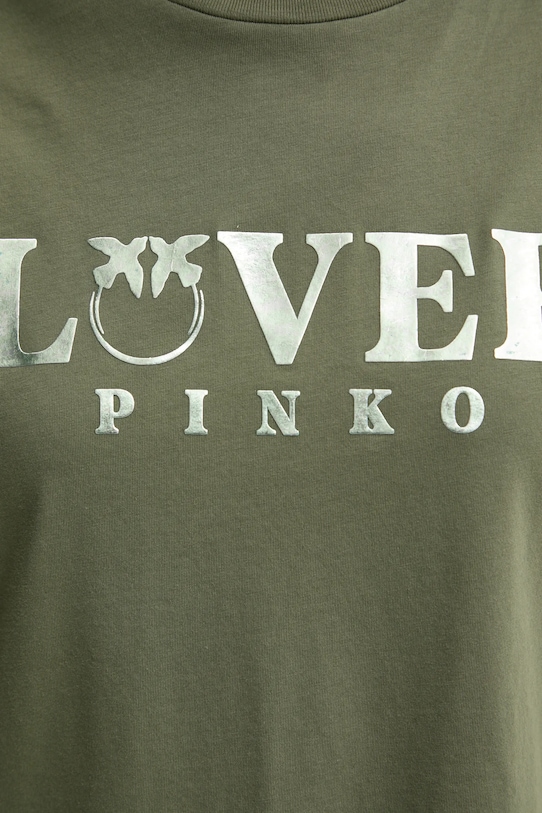 Хлопковая футболка Pinko 104605.A2D1 зелёный