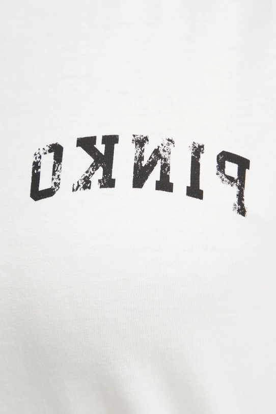 Pinko top bawełniany 104268.A2C0 beżowy