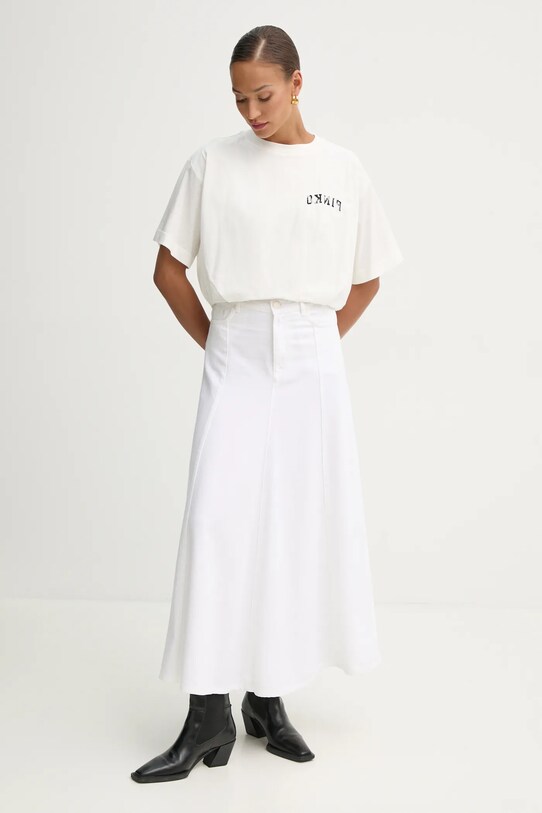 Хлопковая футболка Pinko 104257.A2C0 бежевый SS25