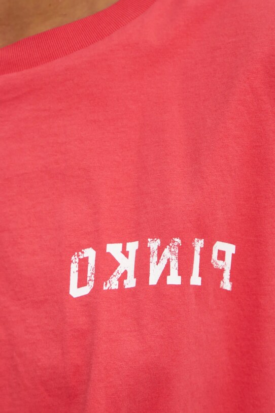 Pinko t-shirt bawełniany 104257.A2C0 czerwony
