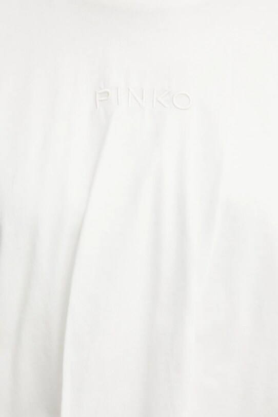 Βαμβακερό μπλουζάκι Pinko λευκό 104257.A2F8