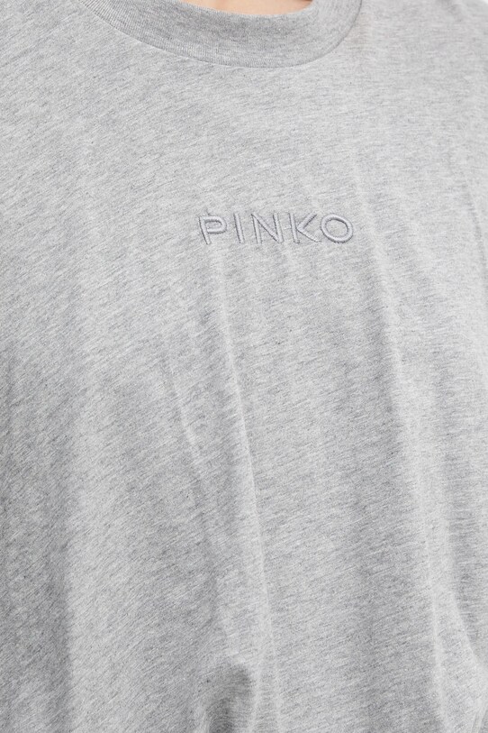 Pinko t-shirt bawełniany szary 104257.A2F8
