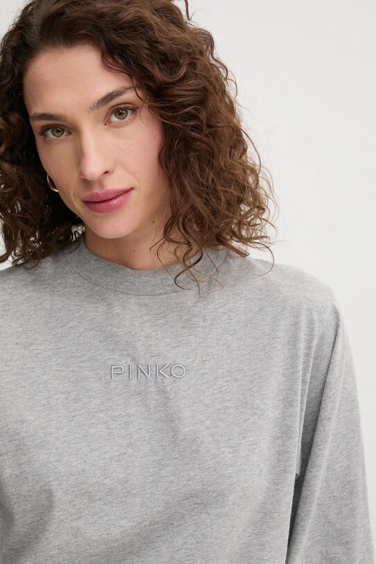 Одежда Хлопковая футболка Pinko 104604.A2F8 серый