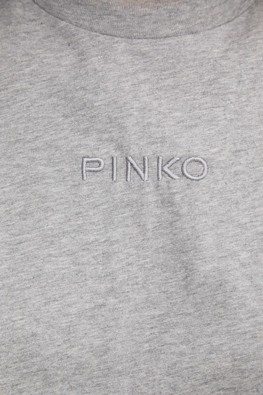 Хлопковая футболка Pinko серый 104604.A2F8