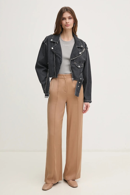 Pinko top 100822.A2C1 szary SS25