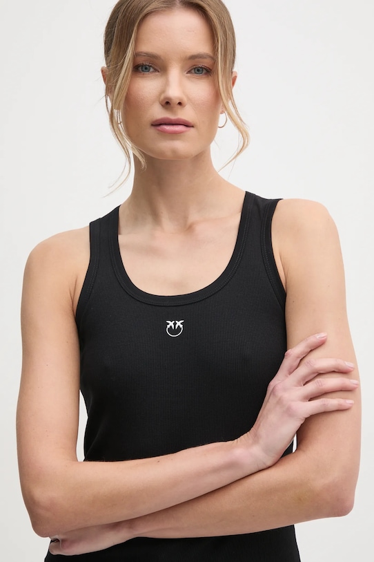 Pinko top z elastanem czarny 100807.A2C1