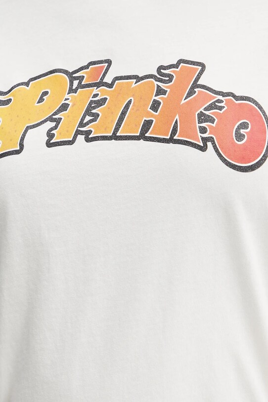 Памучна тениска Pinko 104604.A2D9 бял