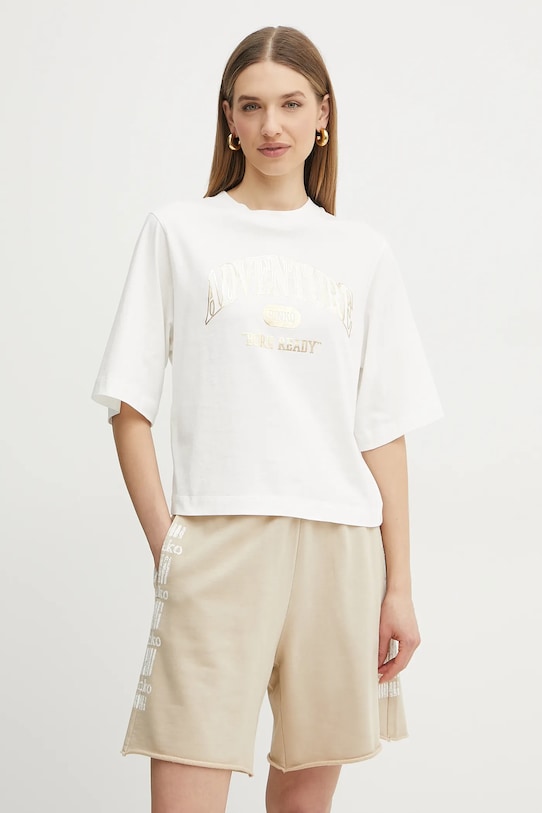 Pinko t-shirt in cotone rilassato bianco 104604.A2CS