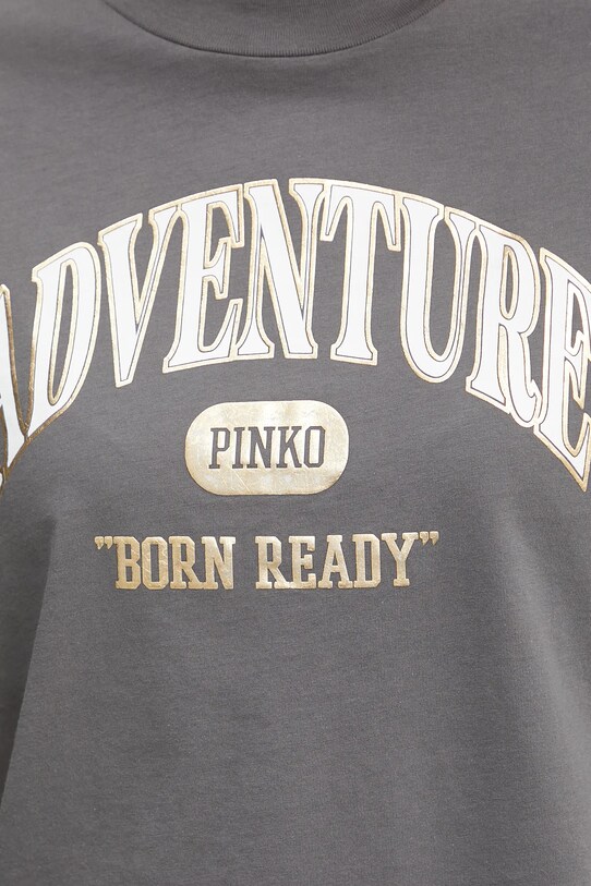 Bavlnené tričko Pinko 104604.A2CS sivá