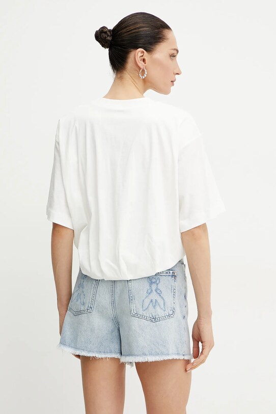 Odzież Pinko t-shirt bawełniany 104257.A2D2 biały
