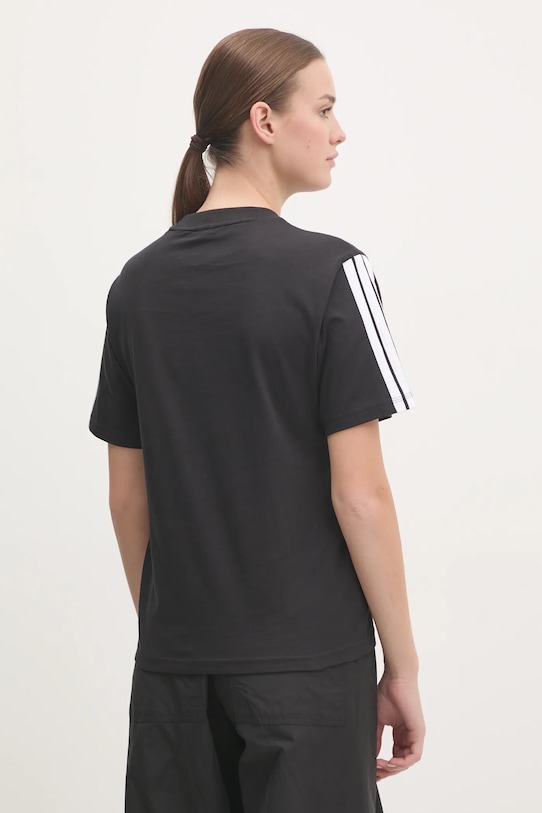 Ρούχα Βαμβακερό μπλουζάκι adidas Essentials JM2393 μαύρο