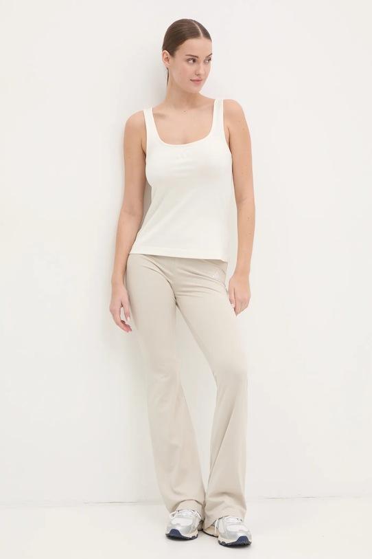 adidas top ALL SZN Luxe JJ2337 beżowy SS25