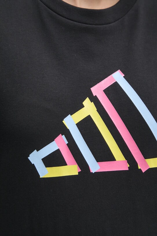 adidas tricou din bumbac W T FILL TEE JN9087 negru