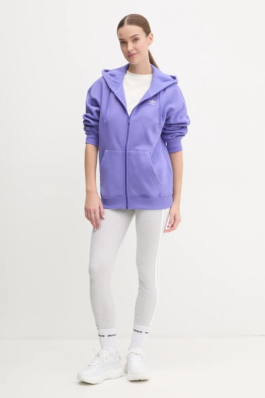 adidas t-shirt bawełniany W L VERB TEE JN9072 beżowy SS25