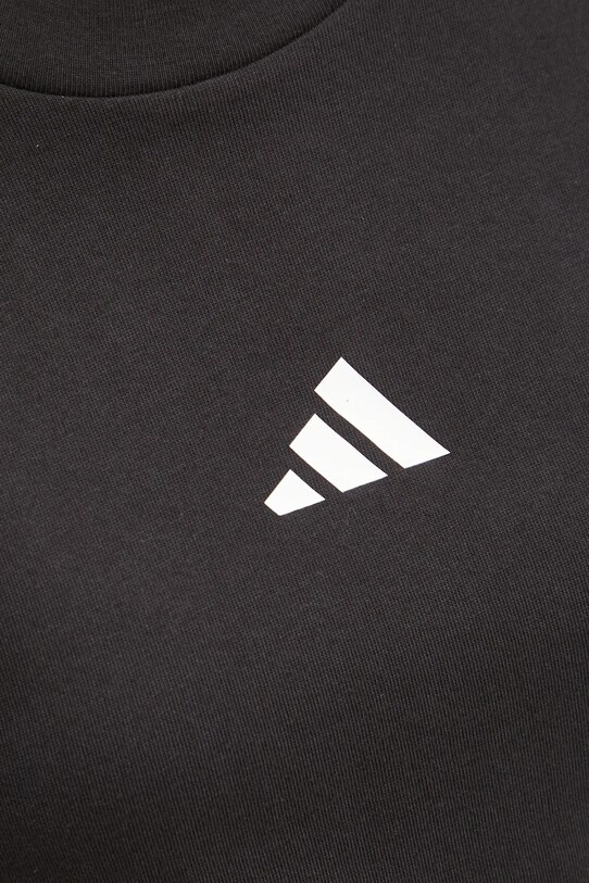 Бавовняна футболка adidas Future Icons чорний JE4000
