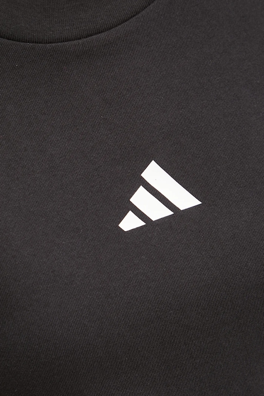 Бавовняна футболка adidas Future Icons чорний JE4000