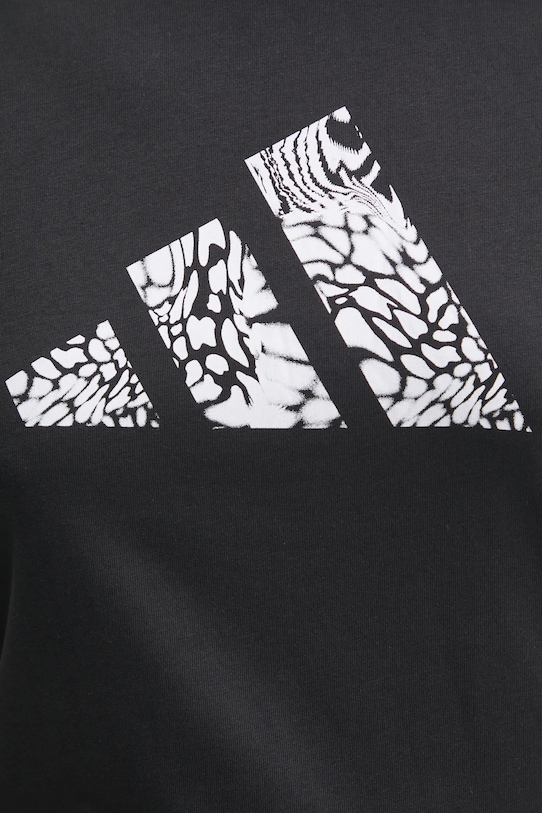 adidas t-shirt bawełniany Camo JJ4110 czarny