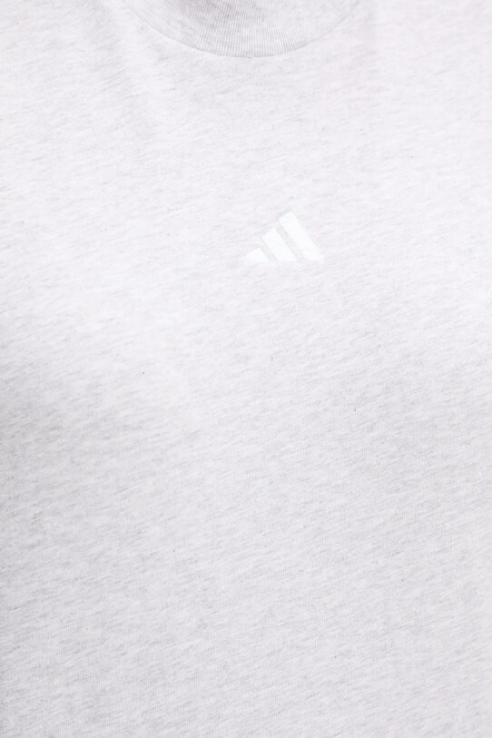 Бавовняна футболка adidas Essentials JC5945 сірий