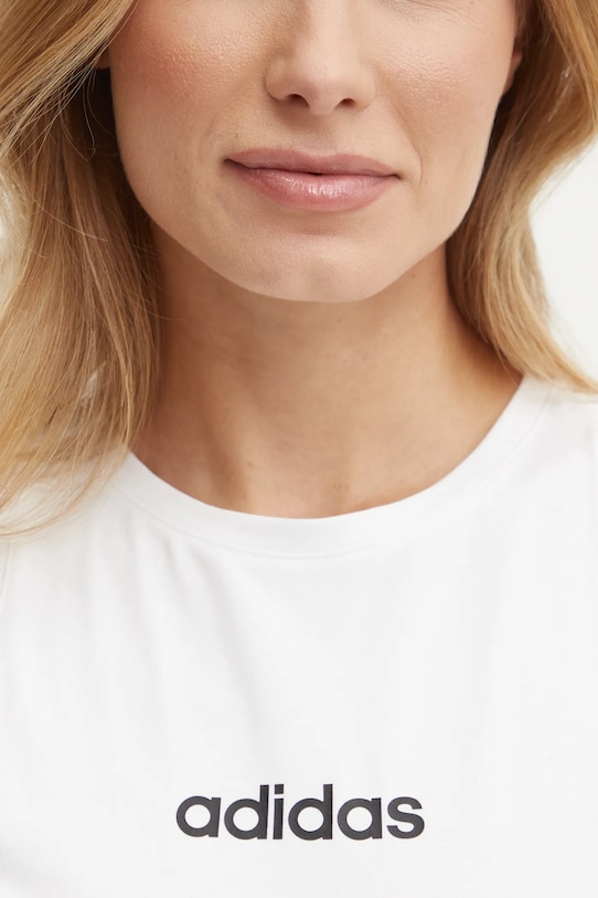 adidas top Essentials Linear JC5799 alb