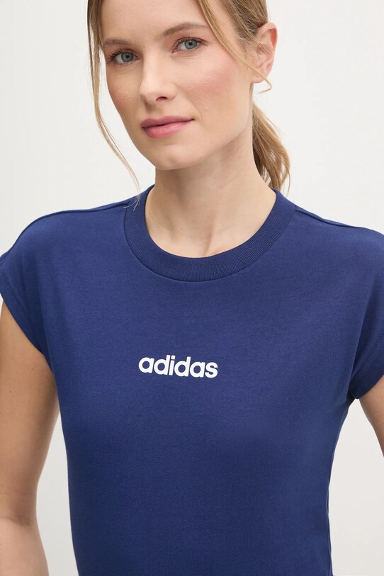 Футболка adidas Essentials Linear темно-синій JG8658
