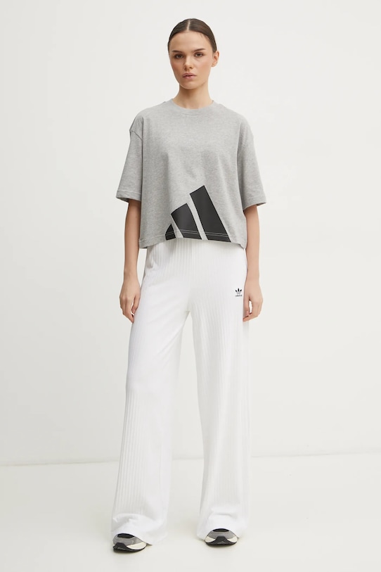 Тениска adidas Essentials JG8738 сив SS25