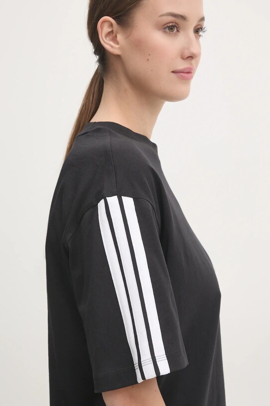Бавовняна футболка adidas Essentials чорний JC5960