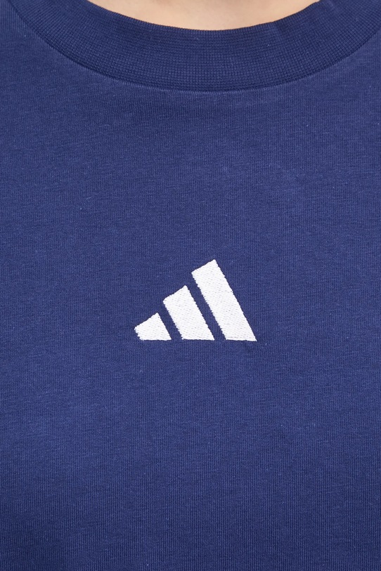 Бавовняна футболка adidas Essentials JE1212 темно-синій