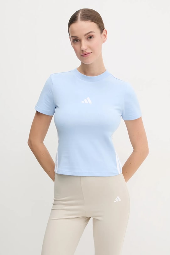 Футболка adidas Essentials slim голубой JE1241