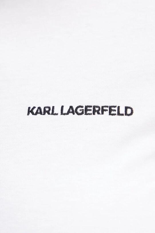 Bavlnené tričko Karl Lagerfeld A1W17019 biela
