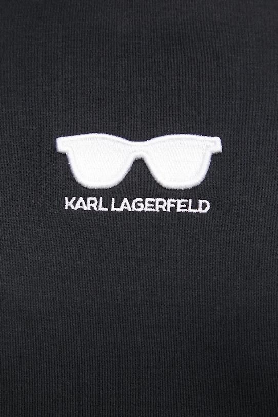 Karl Lagerfeld t-shirt bawełniany A1W17021 czarny